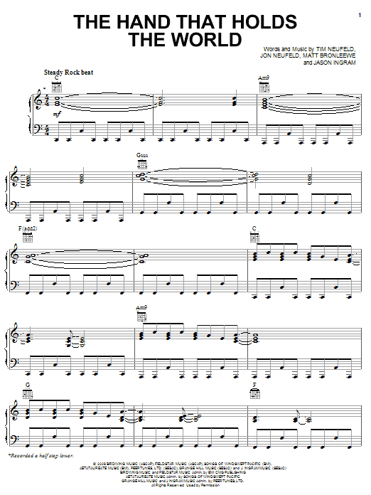 Download Starfield The Hand That Holds The World Sheet Music and learn how to play Piano, Vocal & Guitar (Right-Hand Melody) PDF digital score in minutes