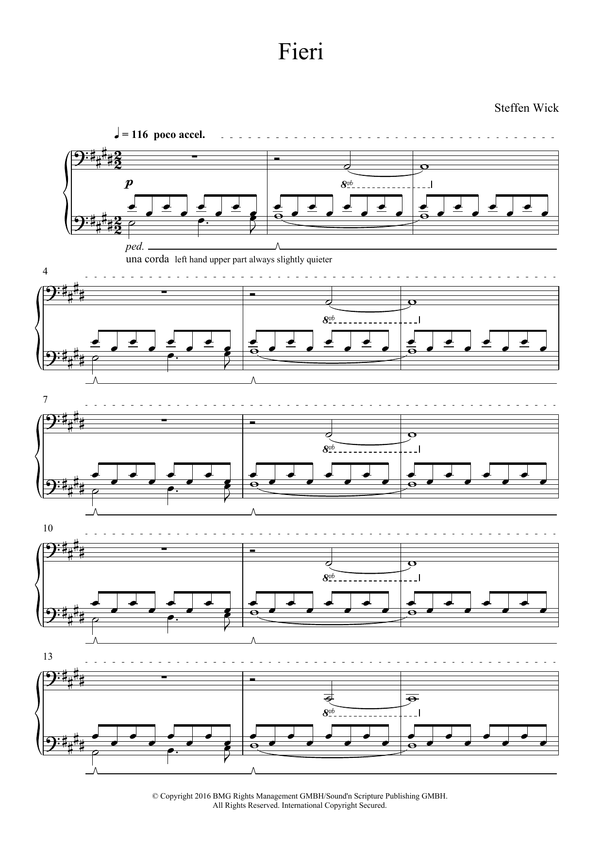 Download Steffen Wick Fieri Sheet Music and learn how to play Piano PDF digital score in minutes