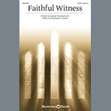 Download or print Stephanie S. Taylor Faithful Witness Sheet Music Printable PDF -page score for Sacred / arranged SATB Choir SKU: 415504.