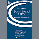 Download or print Stephen Hatfield The Boar's Head Carol Sheet Music Printable PDF -page score for Festival / arranged TTBB SKU: 177405.