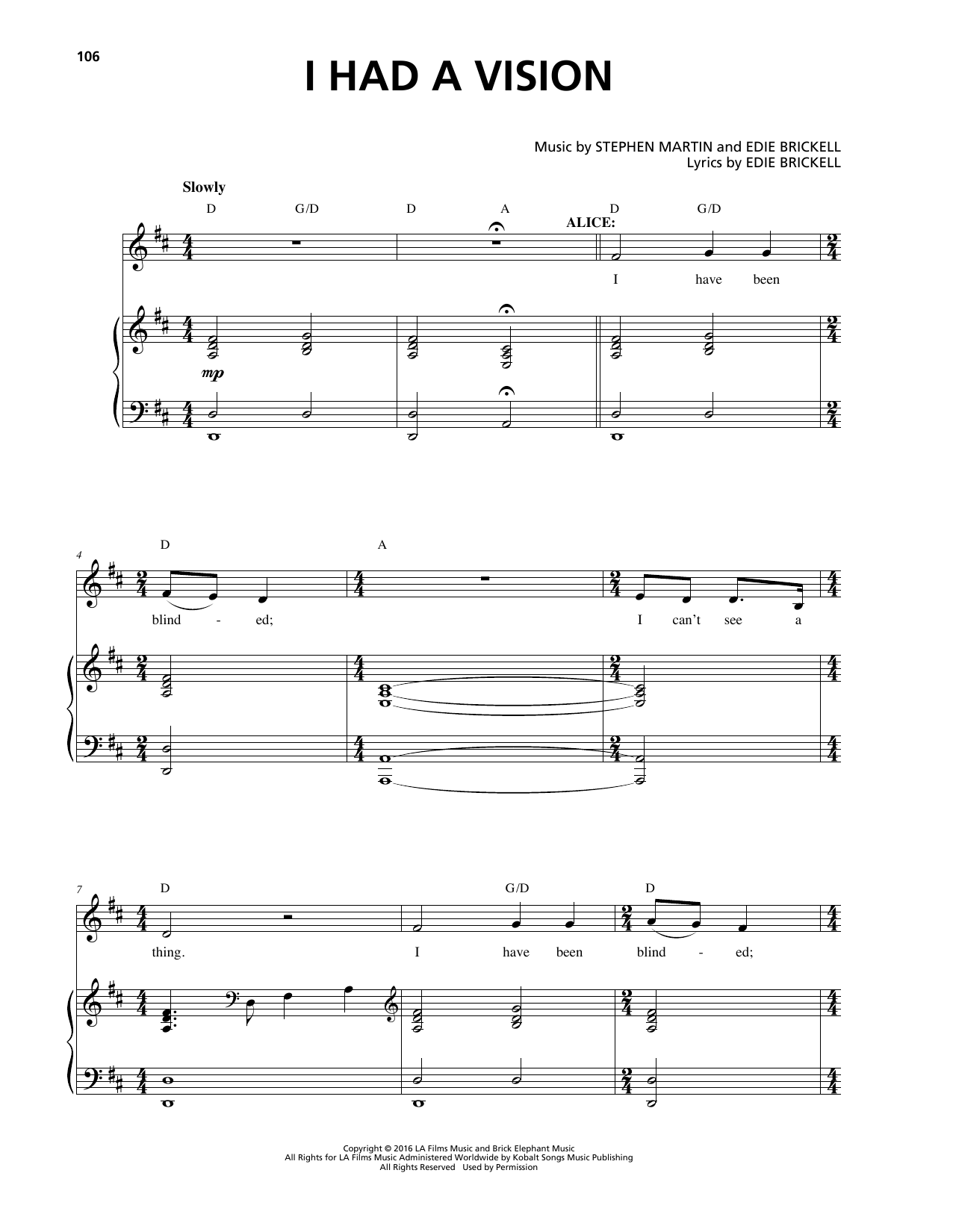 Download Stephen Martin & Edie Brickell I Had A Vision Sheet Music and learn how to play Piano & Vocal PDF digital score in minutes