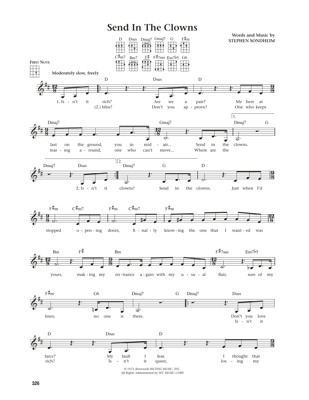 Download Stephen Sondheim Send In The Clowns (from A Little Night Music) (from The Daily Ukulele) (arr. Ji Sheet Music and learn how to play Ukulele PDF digital score in minutes