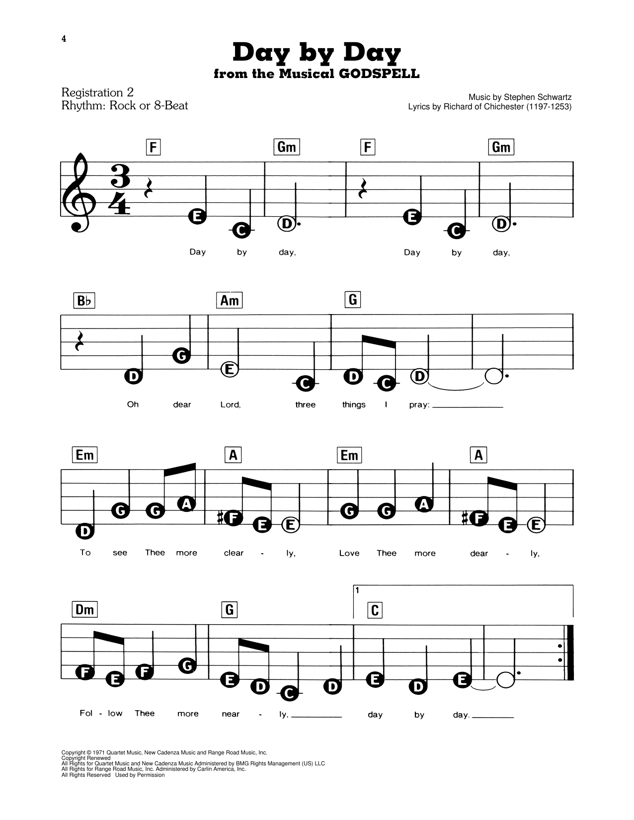 Download Stephen Schwartz  Sheet Music and learn how to play Piano, Vocal & Guitar (Right-Hand Melody) PDF score in minutes