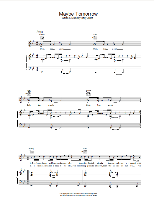 Download Stereophonics Maybe Tomorrow Sheet Music and learn how to play Guitar Tab PDF digital score in minutes