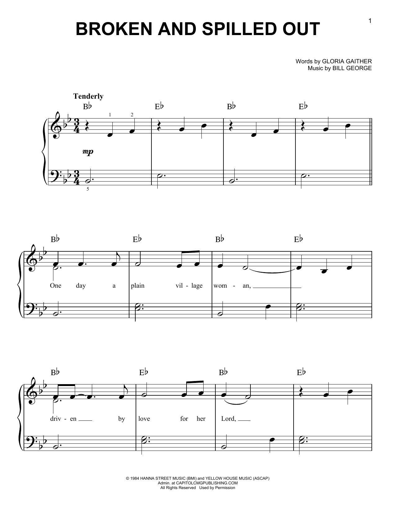 Download Steve Green Broken And Spilled Out Sheet Music and learn how to play Easy Guitar PDF digital score in minutes