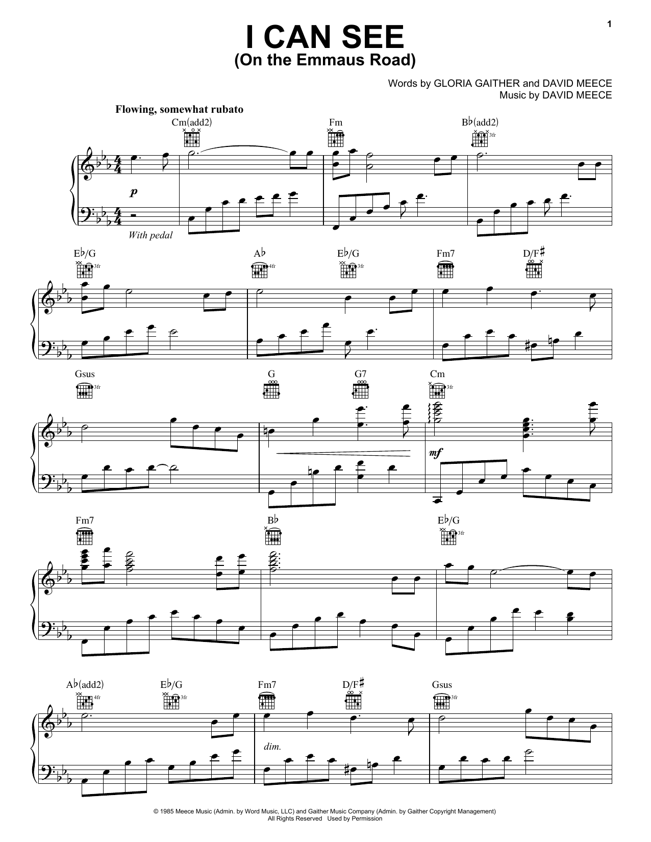 Download Steve Green I Can See Sheet Music and learn how to play Piano, Vocal & Guitar (Right-Hand Melody) PDF digital score in minutes