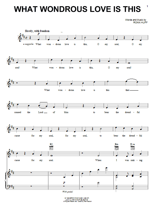 Download Steve Green What Wondrous Love Is This Sheet Music and learn how to play Piano, Vocal & Guitar (Right-Hand Melody) PDF digital score in minutes