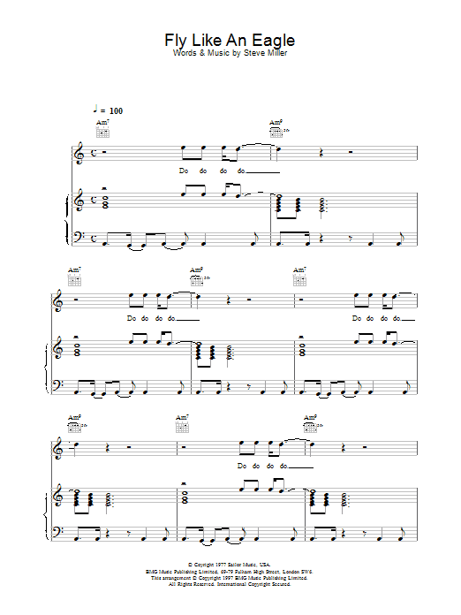 Download Steve Miller Band Fly Like An Eagle Sheet Music and learn how to play Trumpet PDF digital score in minutes
