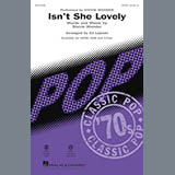 Download or print Stevie Wonder Isn't She Lovely (arr. Ed Lojeski) Sheet Music Printable PDF -page score for Love / arranged SATB Choir SKU: 253030.