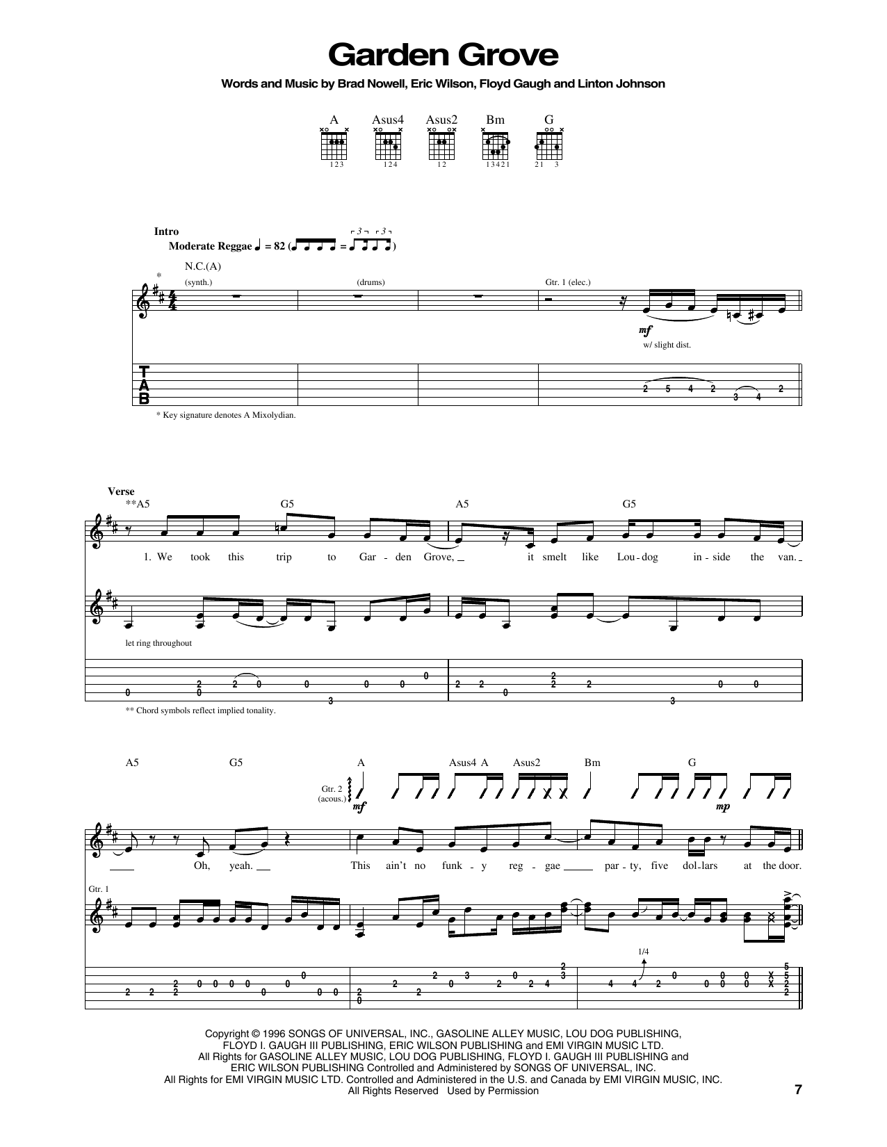 Download Sublime Garden Grove Sheet Music and learn how to play Ukulele PDF digital score in minutes