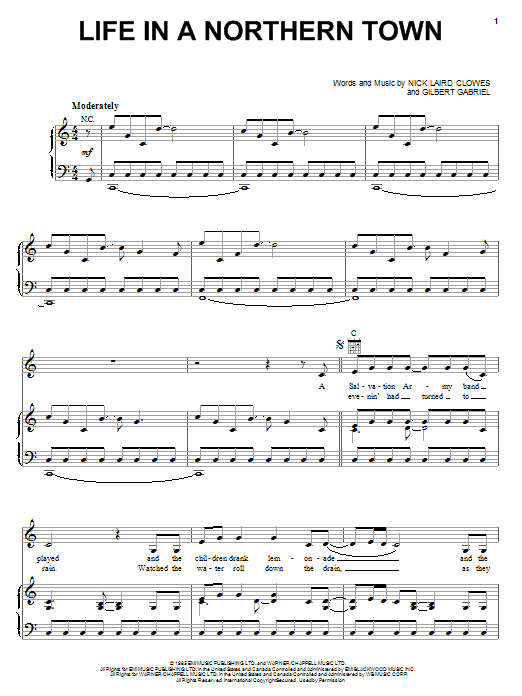 Download Sugarland Life In A Northern Town (feat. Little Big Town & Jake Owen) Sheet Music and learn how to play Piano, Vocal & Guitar (Right-Hand Melody) PDF digital score in minutes