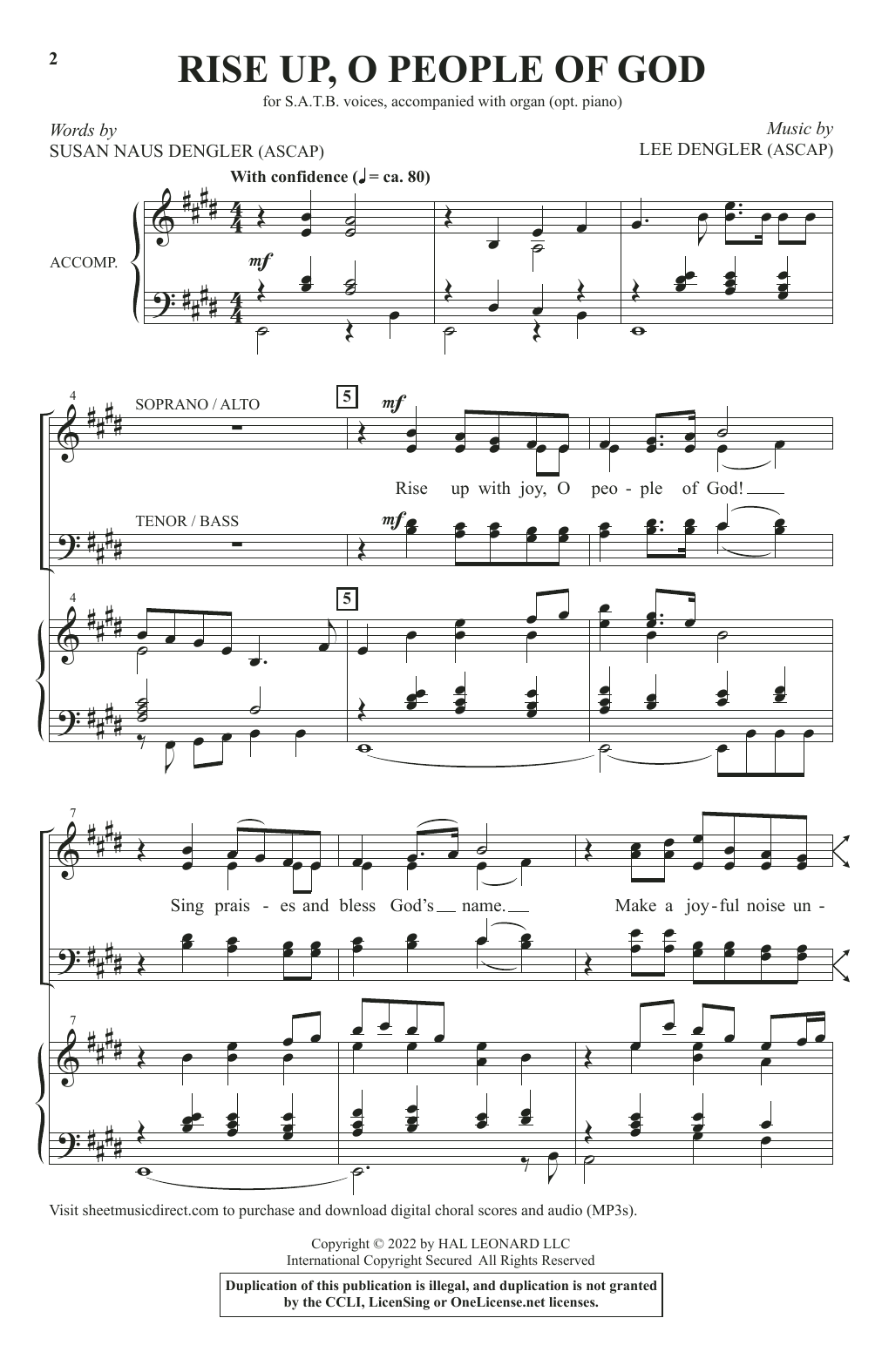 Download Susan Naus Dengler and Lee Dengler Rise Up, O People Of God Sheet Music and learn how to play SATB Choir PDF digital score in minutes