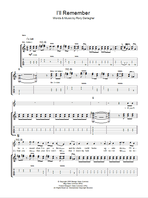 Download Taste I'll Remember Sheet Music and learn how to play Guitar Tab PDF digital score in minutes