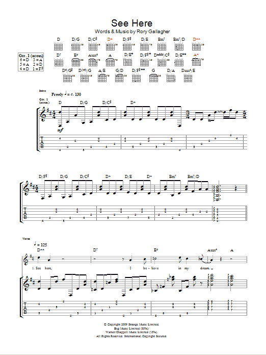 Download Taste See Here Sheet Music and learn how to play Guitar Tab PDF digital score in minutes