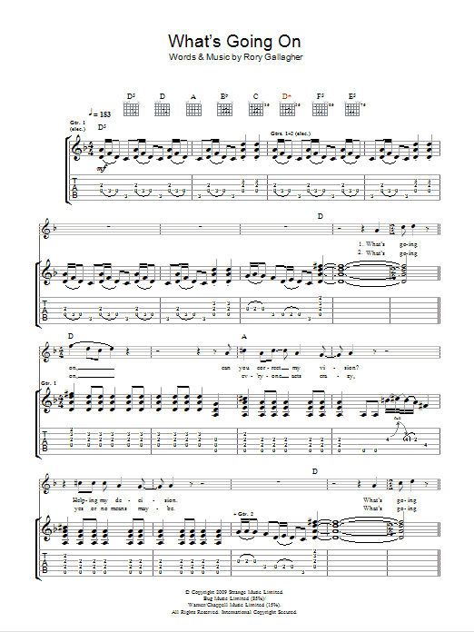Download Taste What's Going On Sheet Music and learn how to play Guitar Tab PDF digital score in minutes