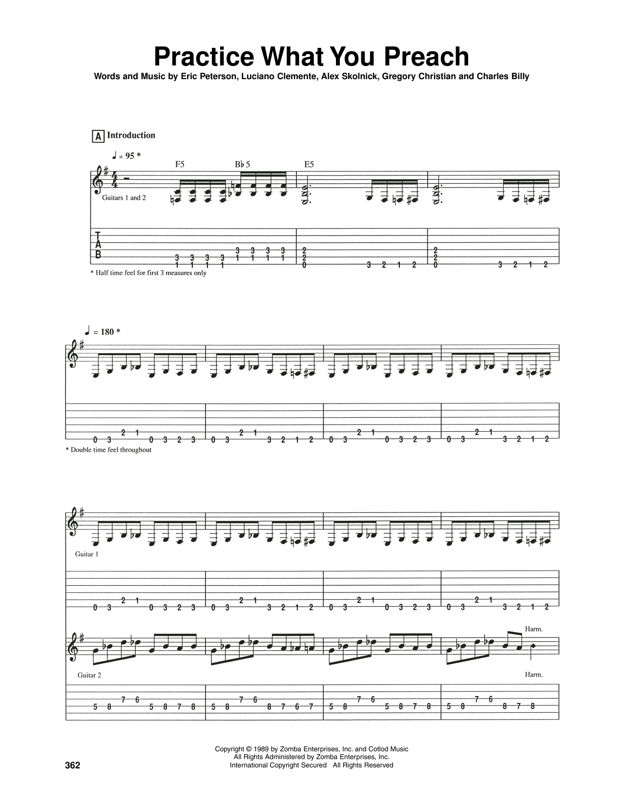 Download Testament Practice What You Preach Sheet Music and learn how to play Guitar Tab PDF digital score in minutes