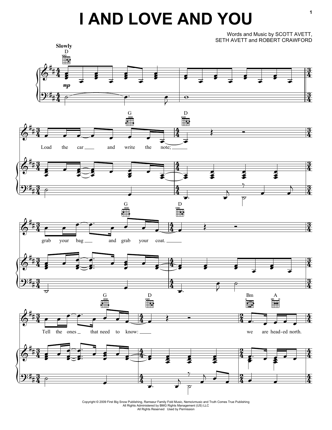 Download The Avett Brothers I And Love And You Sheet Music and learn how to play Ukulele PDF digital score in minutes