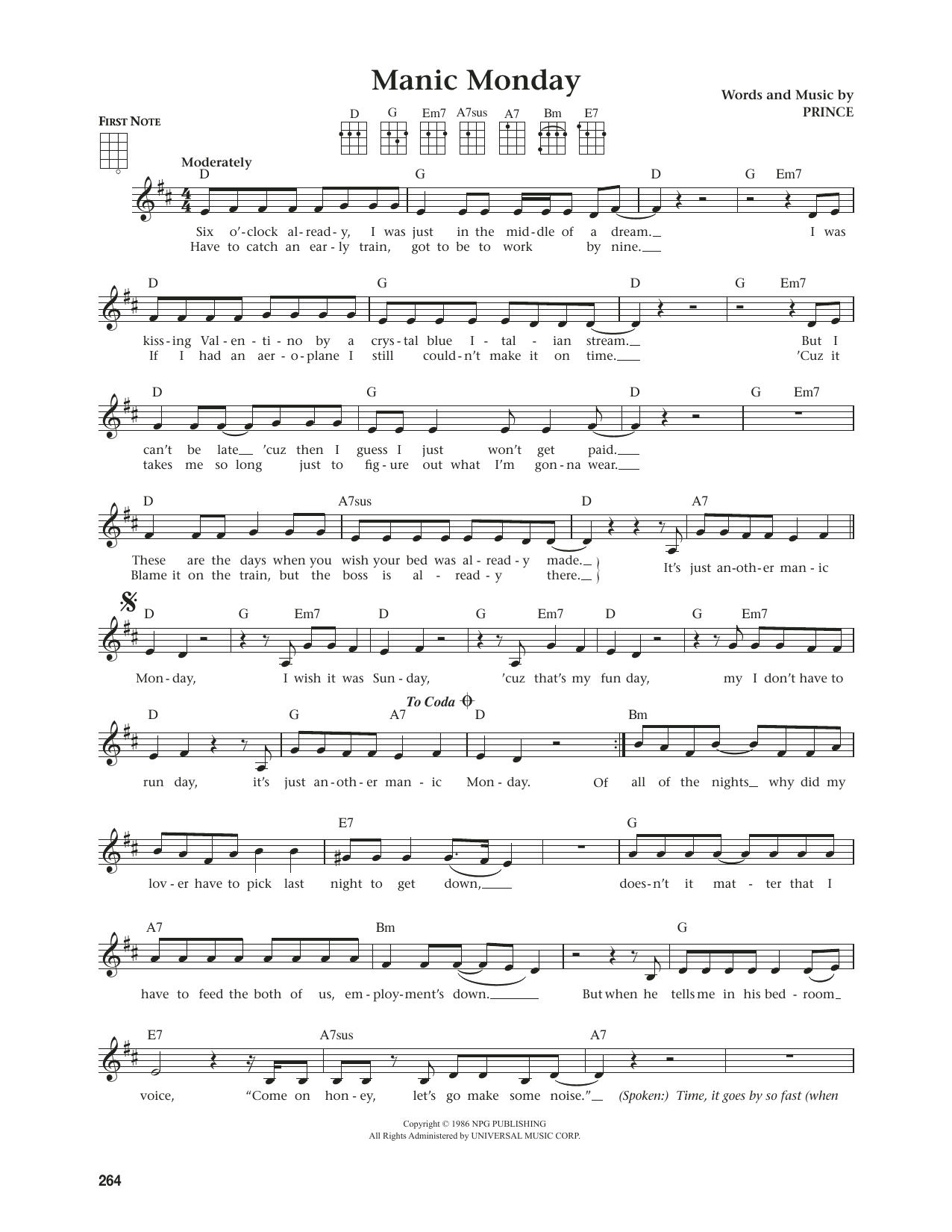 Download Bangles Manic Monday (from The Daily Ukulele) (arr. Jim Beloff) Sheet Music and learn how to play Ukulele PDF digital score in minutes