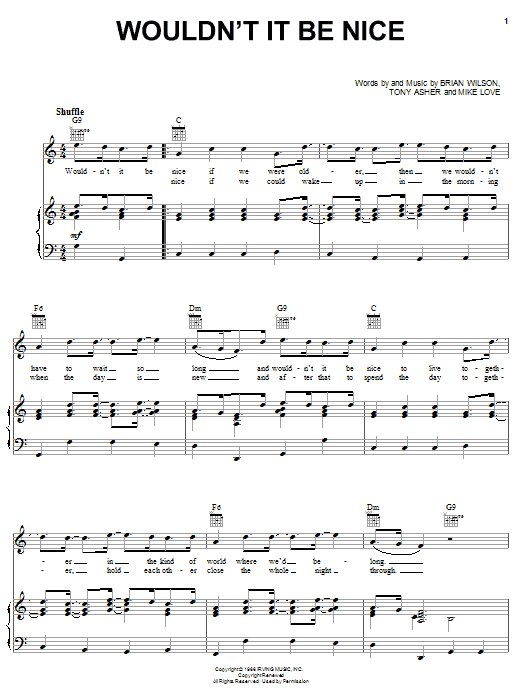 Download The Beach Boys Wouldn't It Be Nice Sheet Music and learn how to play Ukulele PDF digital score in minutes