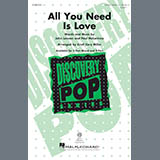 Download or print The Beatles All You Need Is Love (arr. Cristi Cari Miller) Sheet Music Printable PDF -page score for Oldies / arranged 3-Part Mixed Choir SKU: 403881.
