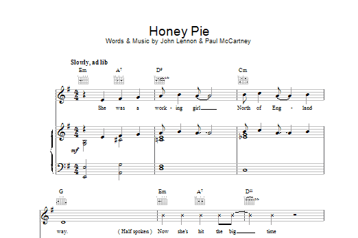 Download The Beatles Honey Pie Sheet Music and learn how to play Guitar PDF digital score in minutes