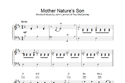 Download The Beatles Mother Nature's Son Sheet Music and learn how to play Harmonica PDF digital score in minutes