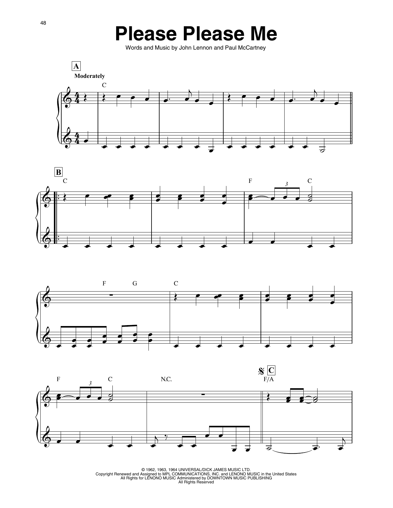 Download The Beatles Please Please Me (arr. Maeve Gilchrist) Sheet Music and learn how to play Harp PDF digital score in minutes