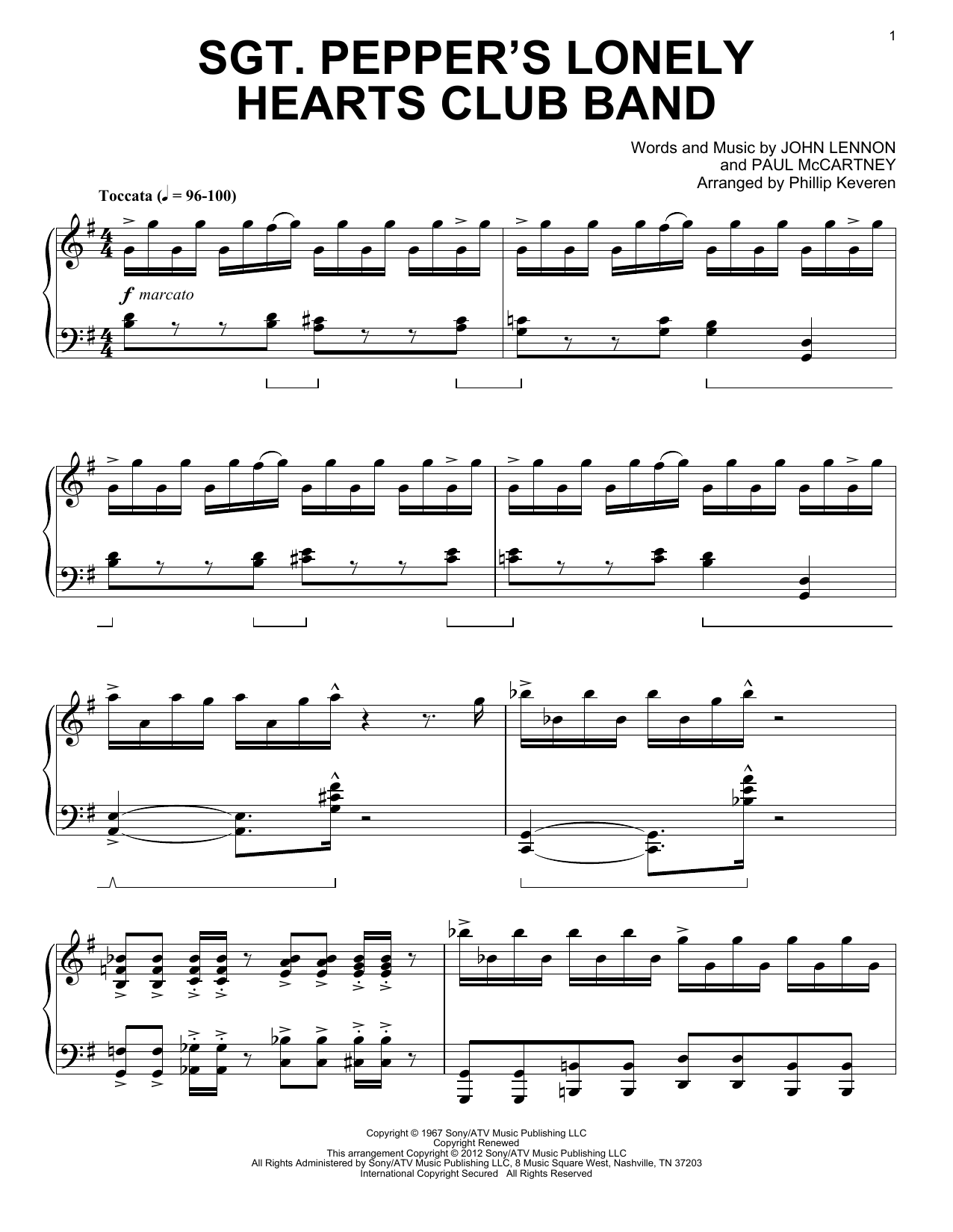 Download The Beatles Sgt. Pepper's Lonely Hearts Club Band Sheet Music and learn how to play Piano PDF digital score in minutes