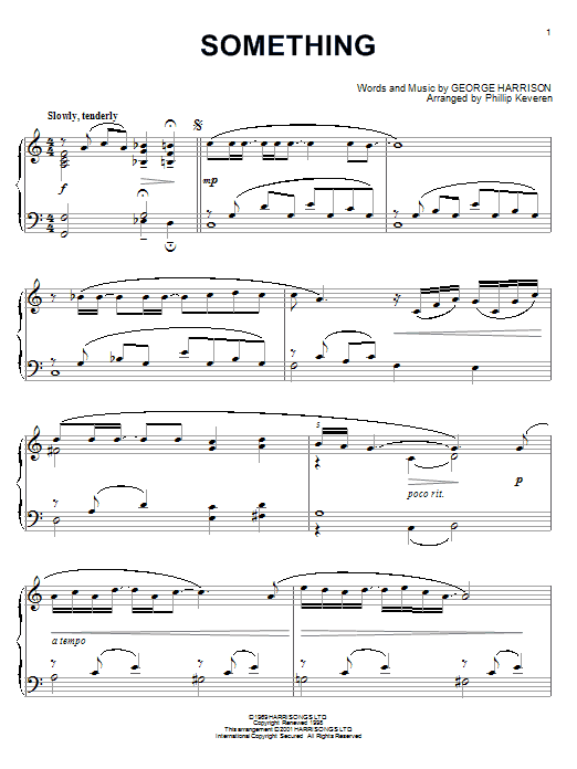 Download The Beatles Something Sheet Music and learn how to play Piano PDF digital score in minutes
