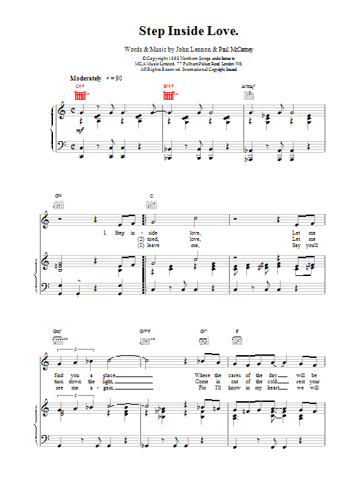 Download The Beatles Sheet Music and learn how to play Piano, Vocal & Guitar (Right-Hand Melody) PDF score in minutes