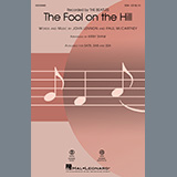 Download or print The Beatles The Fool On The Hill (arr. Kirby Shaw) Sheet Music Printable PDF -page score for Pop / arranged SATB Choir SKU: 453879.