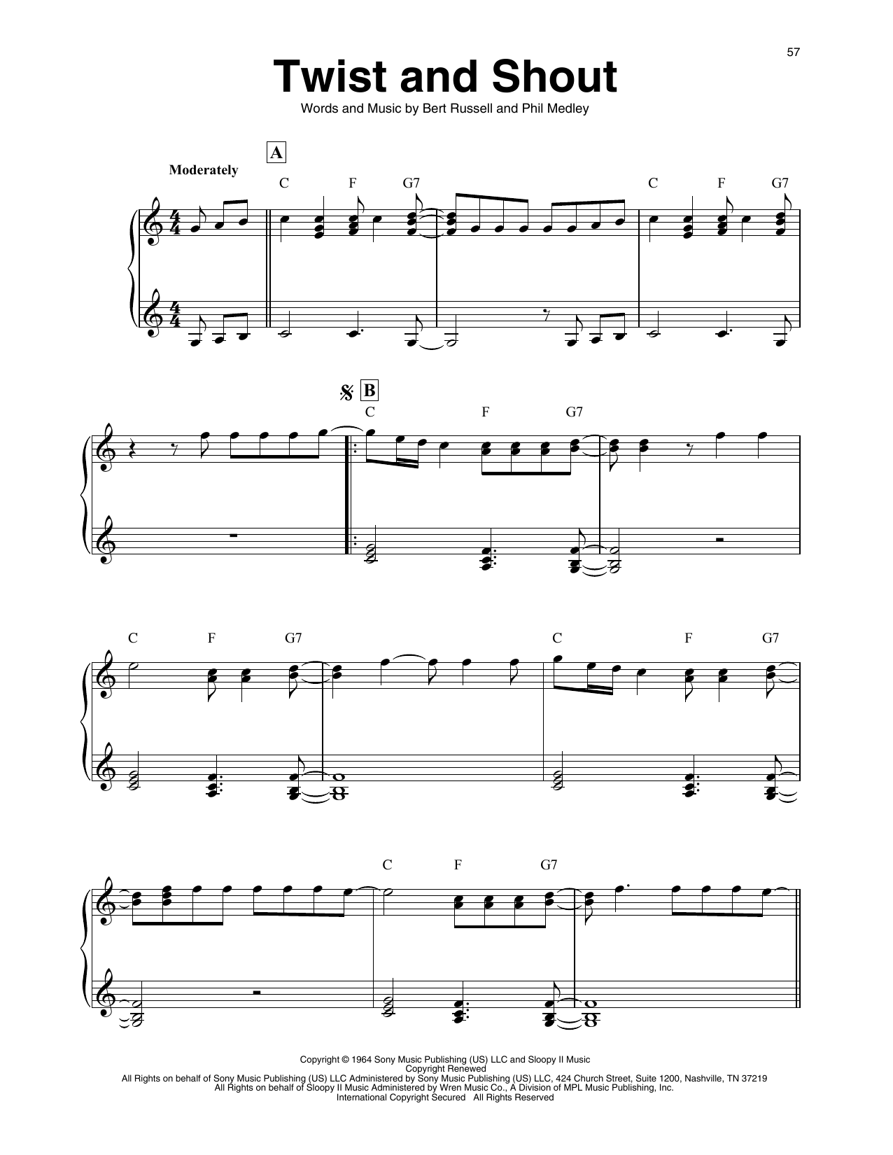 Download The Beatles Twist And Shout (arr. Maeve Gilchrist) Sheet Music and learn how to play Harp PDF digital score in minutes