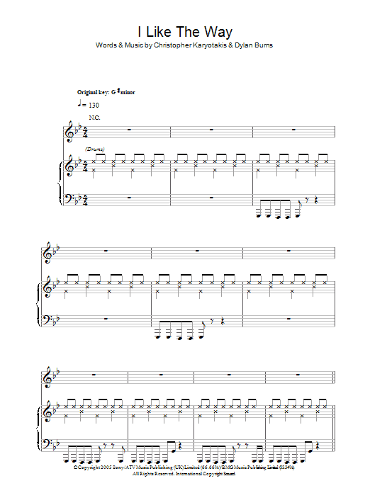 Download The Bodyrockers I Like The Way Sheet Music and learn how to play Guitar Tab PDF digital score in minutes
