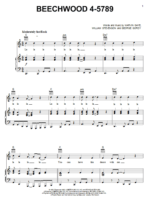 Download Carpenters Beechwood 4-5789 Sheet Music and learn how to play Piano, Vocal & Guitar (Right-Hand Melody) PDF digital score in minutes