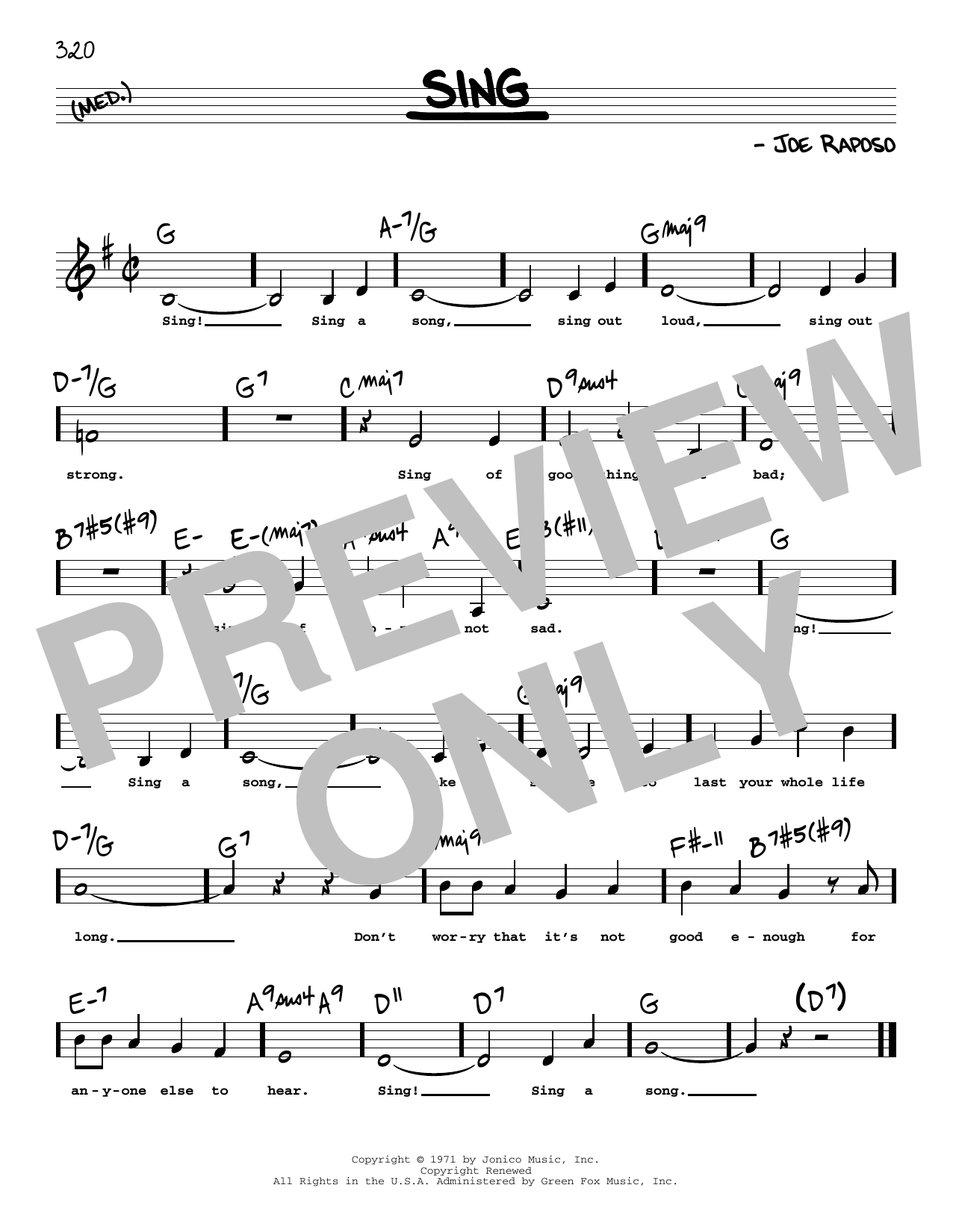 Download The Carpenters Sing (Low Voice) Sheet Music and learn how to play Real Book – Melody, Lyrics & Chords PDF digital score in minutes
