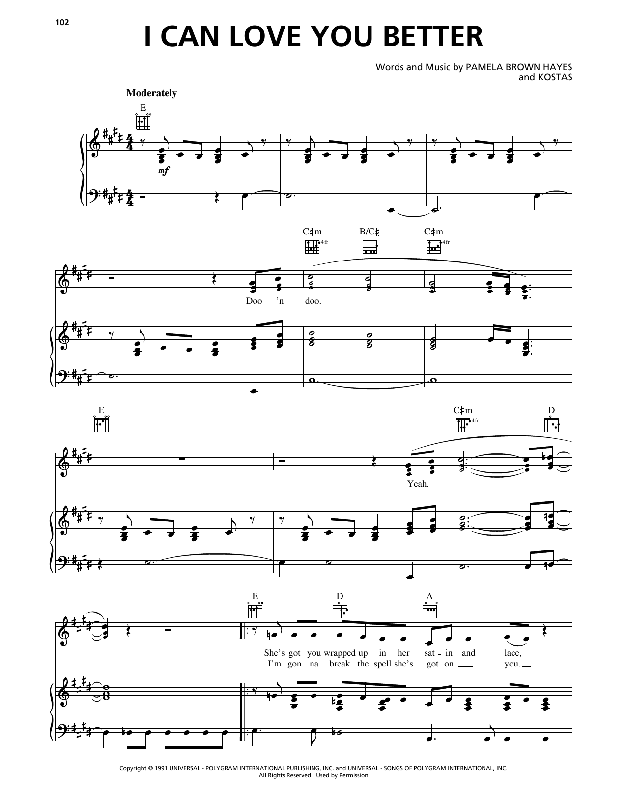 Download The Chicks I Can Love You Better Sheet Music and learn how to play Piano, Vocal & Guitar Chords (Right-Hand Melody) PDF digital score in minutes