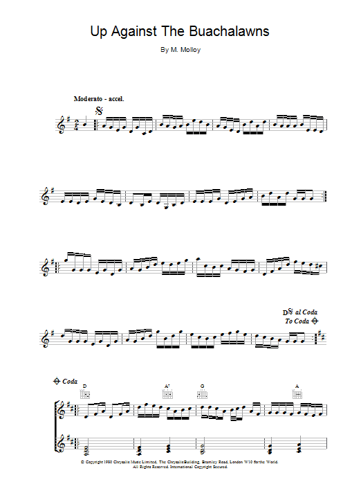 Download The Chieftains Up Against The Buachalawns Sheet Music and learn how to play Piano, Vocal & Guitar (Right-Hand Melody) PDF digital score in minutes