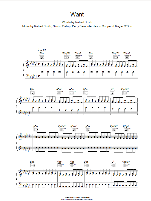 Download The Cure Want Sheet Music and learn how to play Violin Solo PDF digital score in minutes
