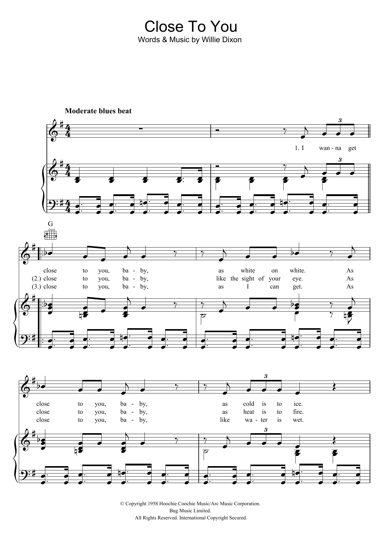 Download The Doors Close To You Sheet Music and learn how to play Piano, Vocal & Guitar PDF digital score in minutes