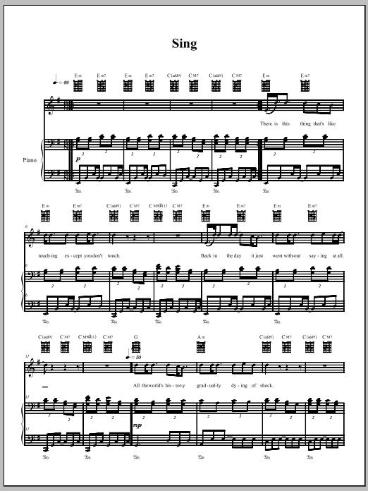 Download The Dresden Dolls Sing Sheet Music and learn how to play Piano, Vocal & Guitar (Right-Hand Melody) PDF digital score in minutes