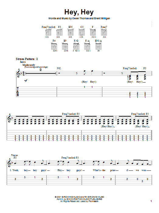 Download The Elms Hey, Hey Sheet Music and learn how to play Piano, Vocal & Guitar (Right-Hand Melody) PDF digital score in minutes