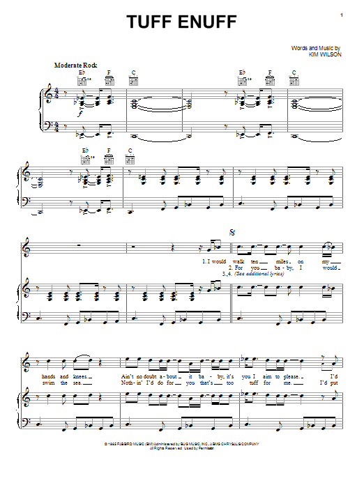 Download The Fabulous Thunderbirds Tuff Enuff Sheet Music and learn how to play Guitar Tab PDF digital score in minutes