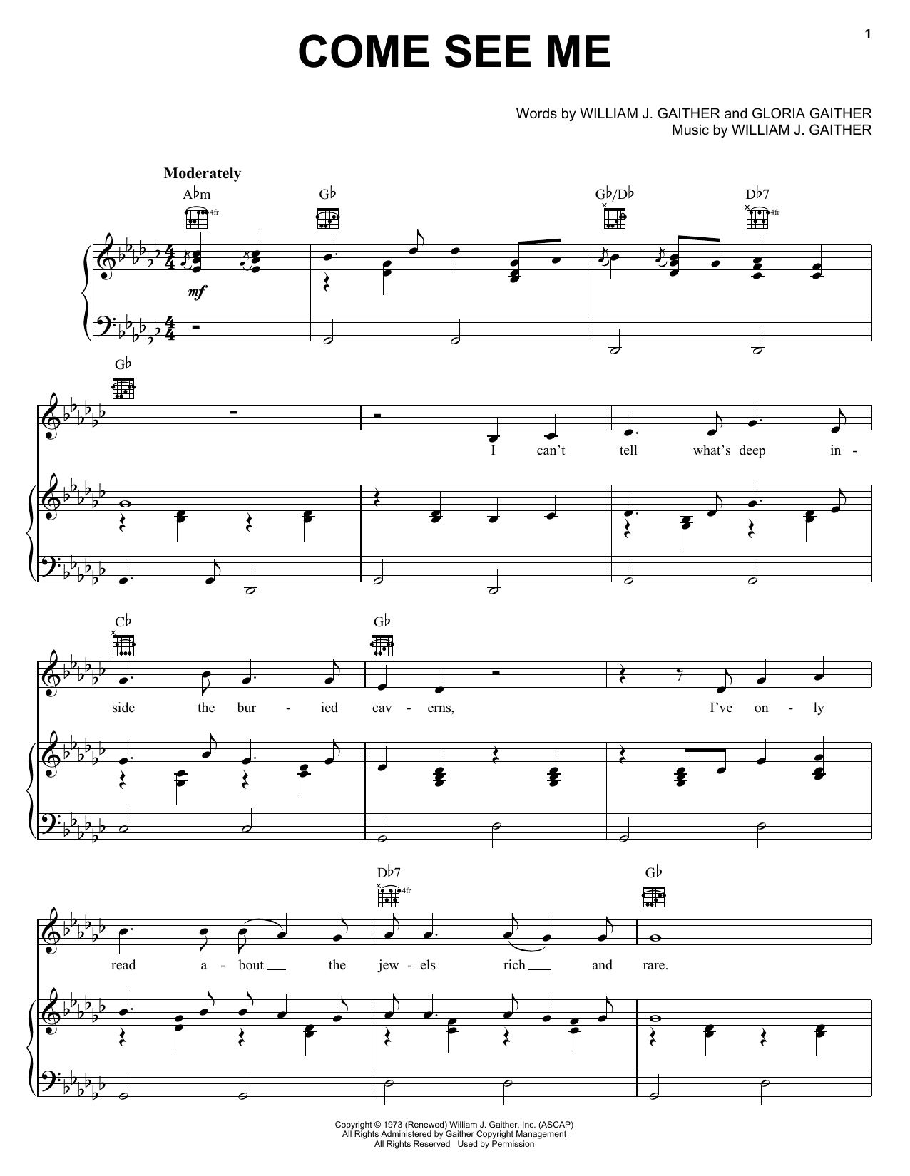 Download The Hoppers Come See Me Sheet Music and learn how to play Piano, Vocal & Guitar (Right-Hand Melody) PDF digital score in minutes