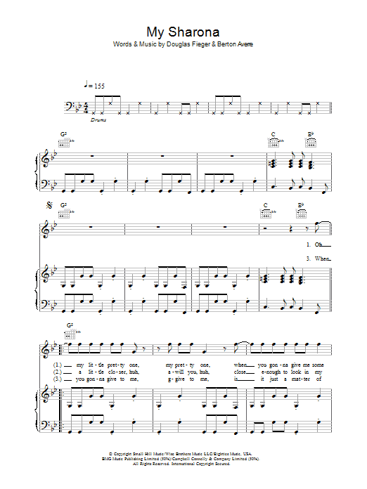 Download The Knack My Sharona Sheet Music and learn how to play Bass Guitar Tab PDF digital score in minutes