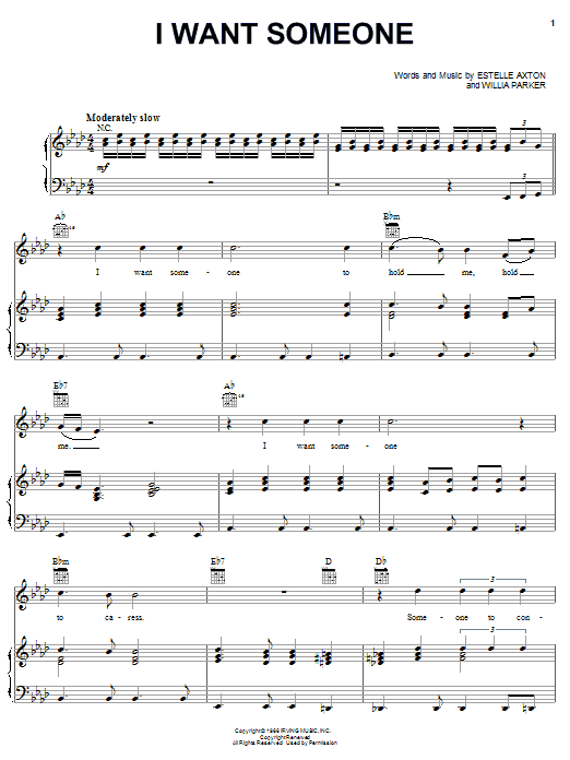 Download The Mad Lads I Want Someone Sheet Music and learn how to play Piano, Vocal & Guitar (Right-Hand Melody) PDF digital score in minutes