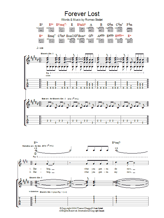 Download The Magic Numbers Forever Lost Sheet Music and learn how to play Guitar Tab PDF digital score in minutes