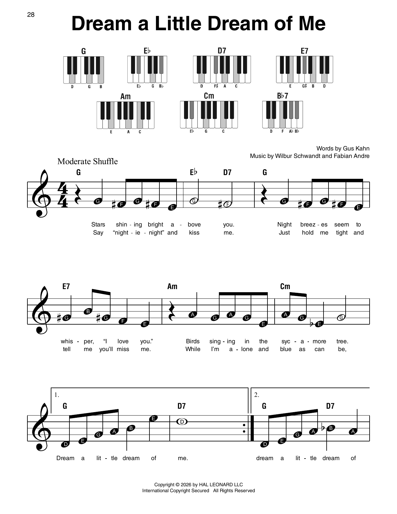 Download The Mamas & The Papas Dream A Little Dream Of Me Sheet Music and learn how to play Easy Ukulele Tab PDF digital score in minutes