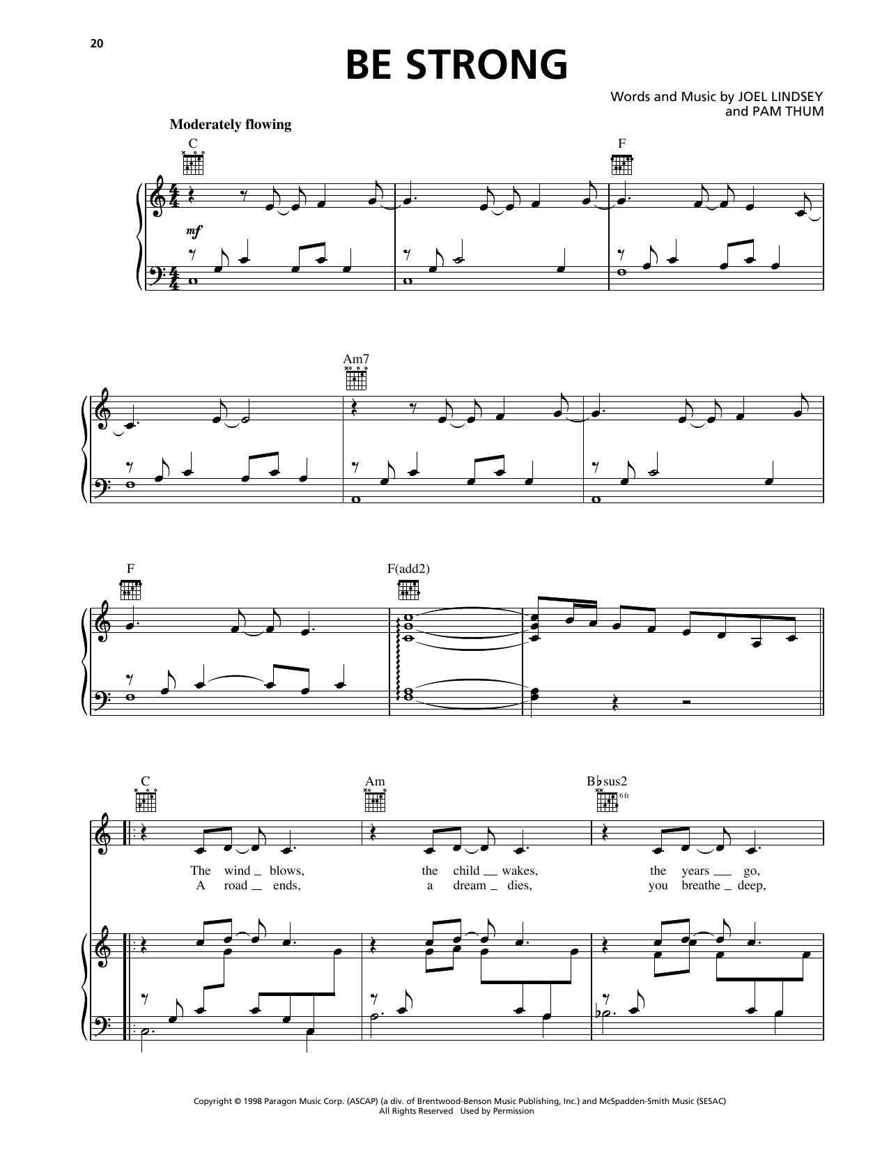 Download The Martins Be Strong Sheet Music and learn how to play Piano, Vocal & Guitar Chords (Right-Hand Melody) PDF digital score in minutes