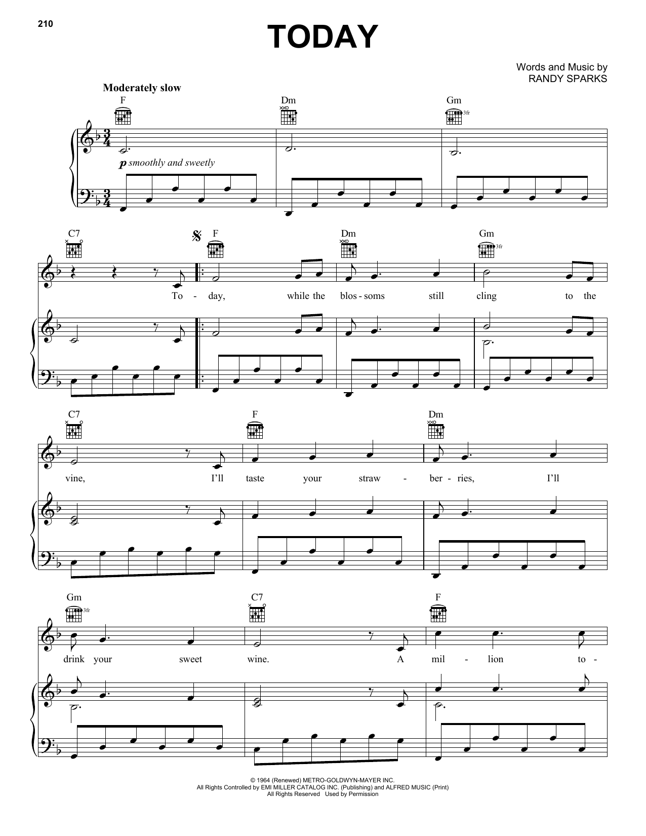 Download Randy Sparks Today Sheet Music and learn how to play Ukulele PDF digital score in minutes