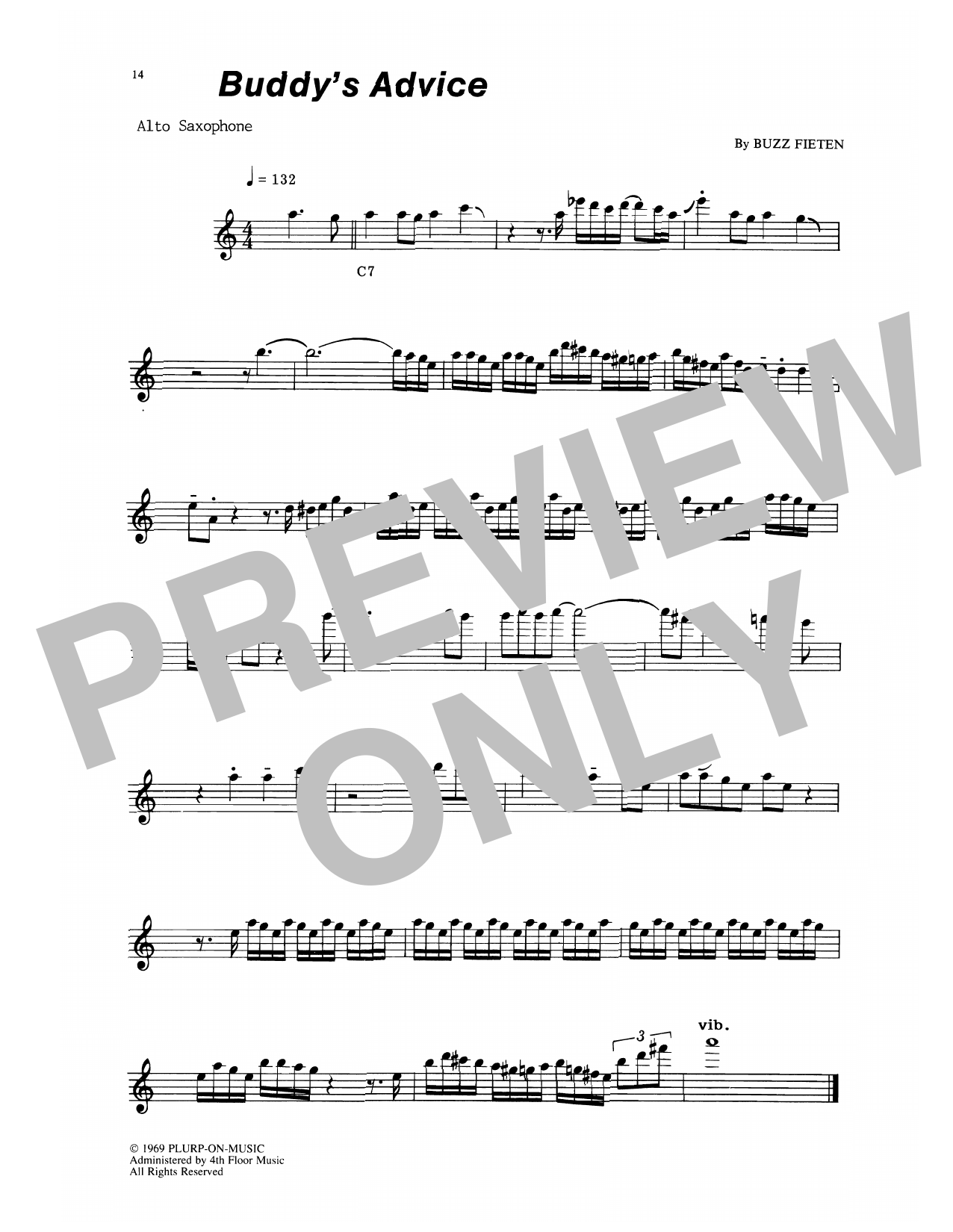 Download The Paul Butterfield Blues Band Buddy's Advice Sheet Music and learn how to play Alto Sax Transcription PDF digital score in minutes